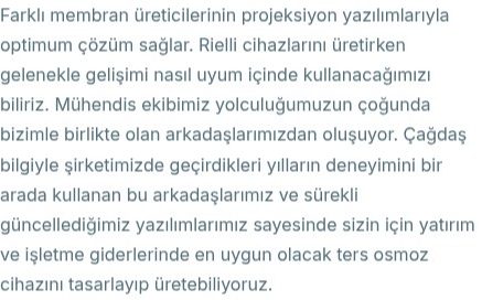 Ters Osmoz Tesisleri